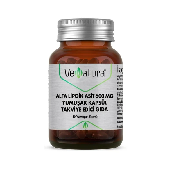 VeNatura Alfa Lipoik Asit 600 mg 30 Kapsül ürün görseli 1