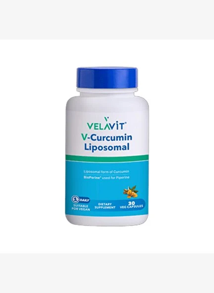 Velavit V-Curcumin Liposomal 30 Kapsül ürün görseli 1