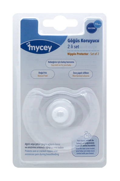 Mycey İnce Yapılı Silikon Göğüs Koruyucu 2'li ürün görseli 1