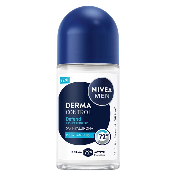 Nivea Men Derma Control Defend Roll-On Deodorant 50 ml ürün görseli 1