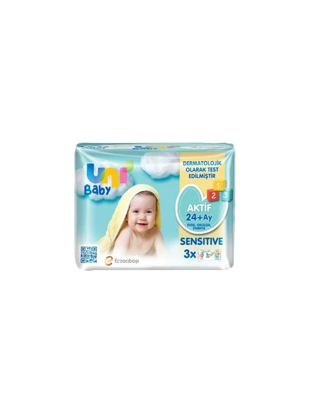Uni Baby Aktif 24+ Ay Islak Mendil 52 Yaprak ürün görseli 1