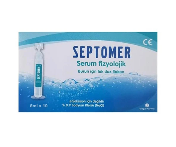 Septomer Serum Fizyolojik 5 ml 10 Flakon ürün görseli 1