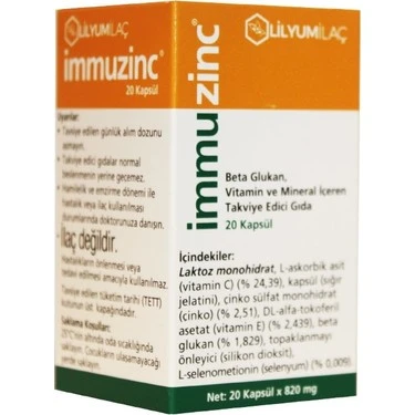 İmmuzinc 20 Kapsül ürün görseli 1