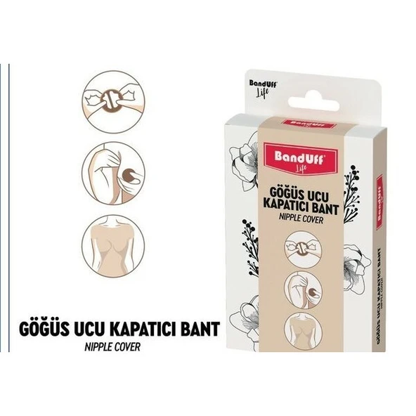 Banduff Life Göğüs Ucu Kapatıcı Bant 8'li ürün görseli 1