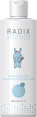 Radix Baby Emollient Shampoo Very Dry Skin 200 ml ürün görseli 1