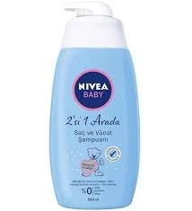 Nivea Baby Şampuan 2'si 1 Arada Saç ve Vücut İçin 500 ml ürün görseli 1