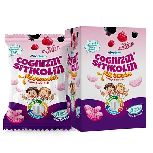 Miraderm Sitikolin Cognizin Gummies 64 Jel ürün görseli 1