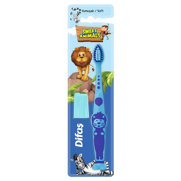 Difaş Sweet Animals Çocuk Diş Fırçası ürün görseli 1