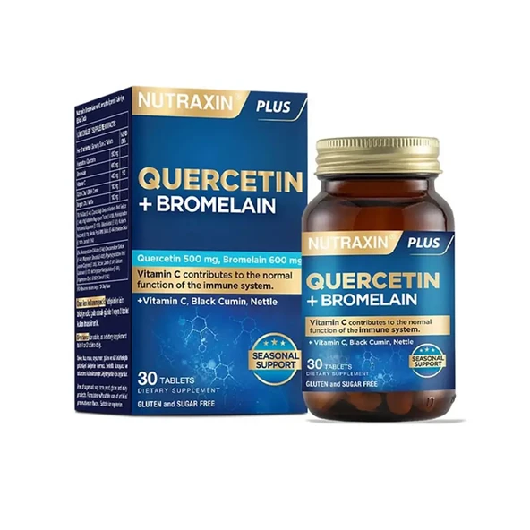Nutraxin Quercetin + Bromelain 30 Tablet ürün görseli 1