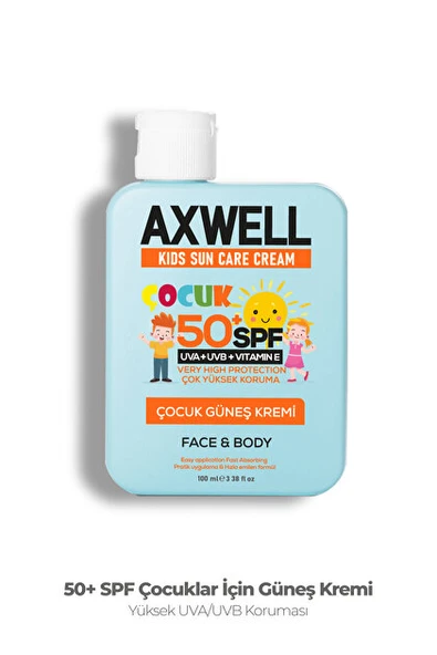 Axwell Kids Sun Care Cream SPF50+ 100 ml ürün görseli 1