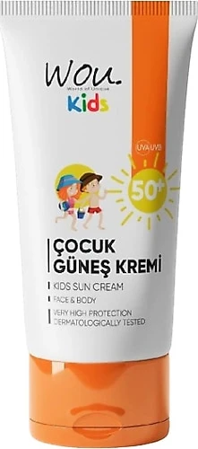 Wou World Of Unique Kids Yüksek Koruma Etkili SPF50+ Çocuk Güneş Kremi 50 ml ürün görseli 1
