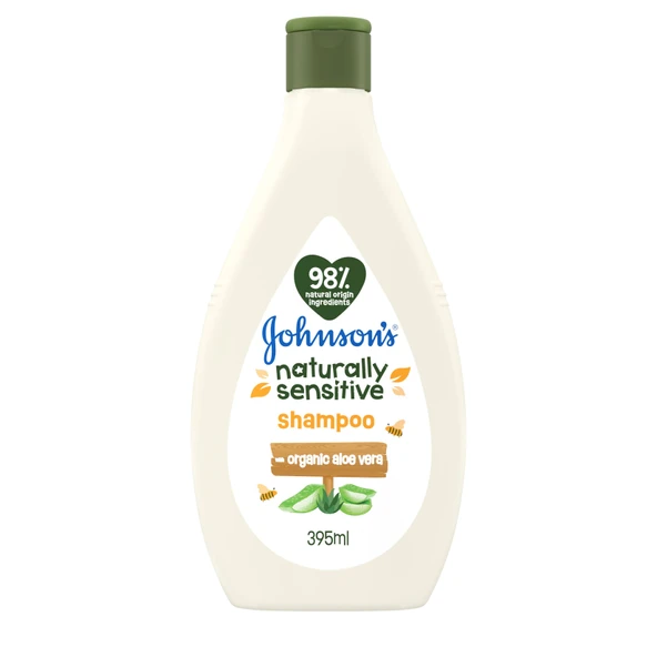 Johnson's Naturally Sensitive Bebek Vücut Şampunı 395 ml ürün görseli 1
