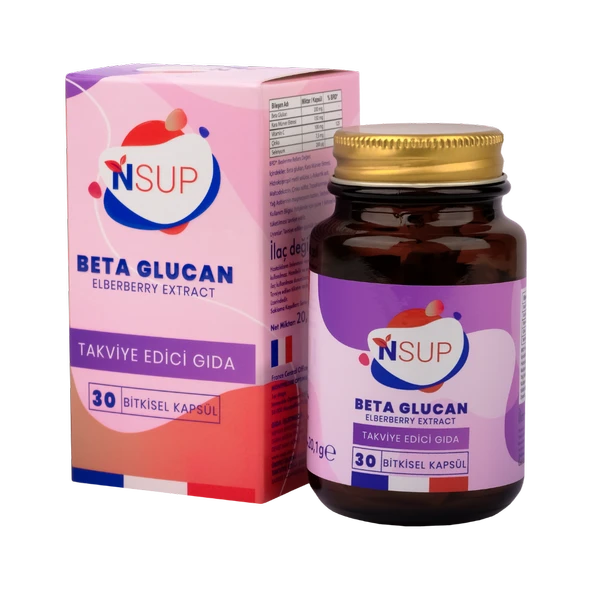 Nsup Beta Glukan + Mürver Ekstresi 30 Kapsül ürün görseli 1