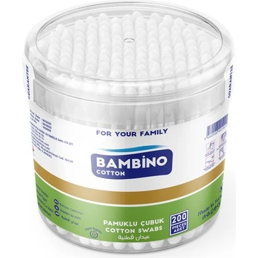 Bambino Cotton Kulak Çubuğu 200'lü ürün görseli 1