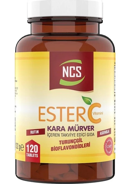 NCS Ester C Kara Mürver Rutin Aserola 120 Tablet ürün görseli 1