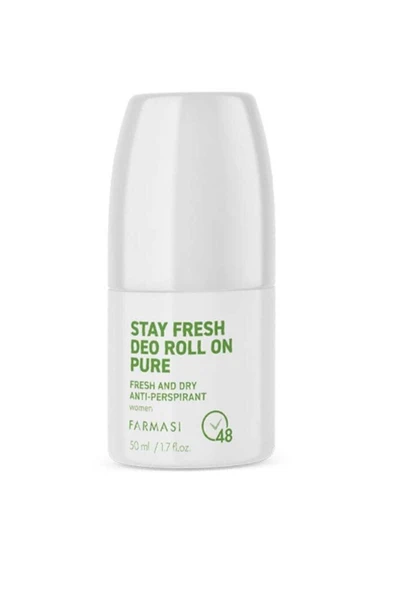 Farmasi Stay Fresh Kadın Deodorant Roll On Pure 50 ml ürün görseli 1