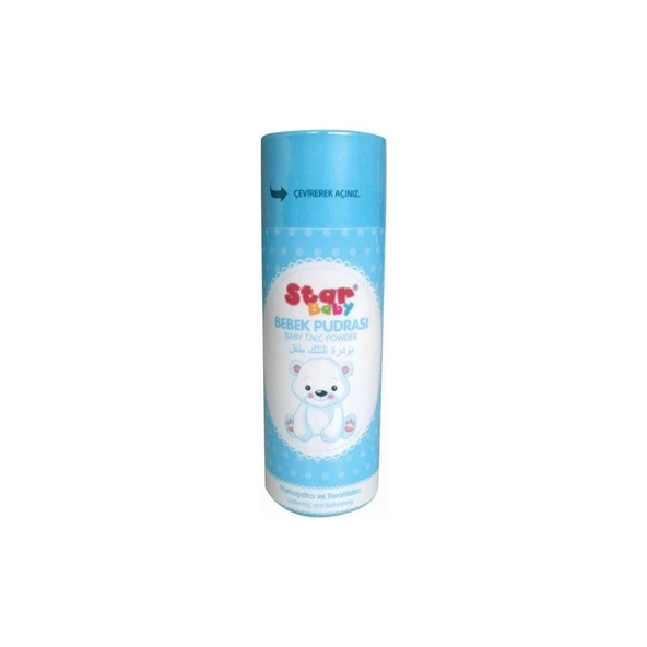 Star Baby Bebek Pudrası Mavi Erkek 100 gr ürün görseli 1