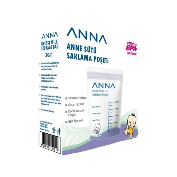Anna Süt Saklama Poşeti 20'li ürün görseli 1