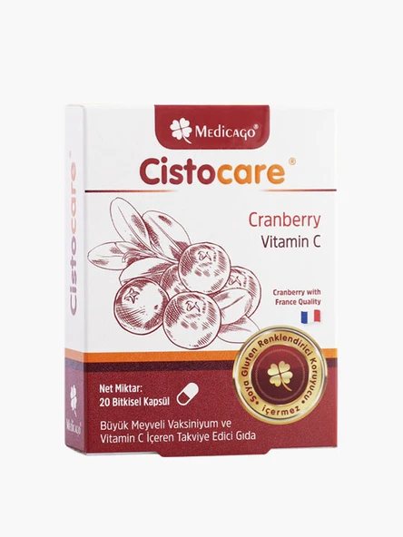Medicago Cistocare Cranberry 20 Kapsül ürün görseli 1