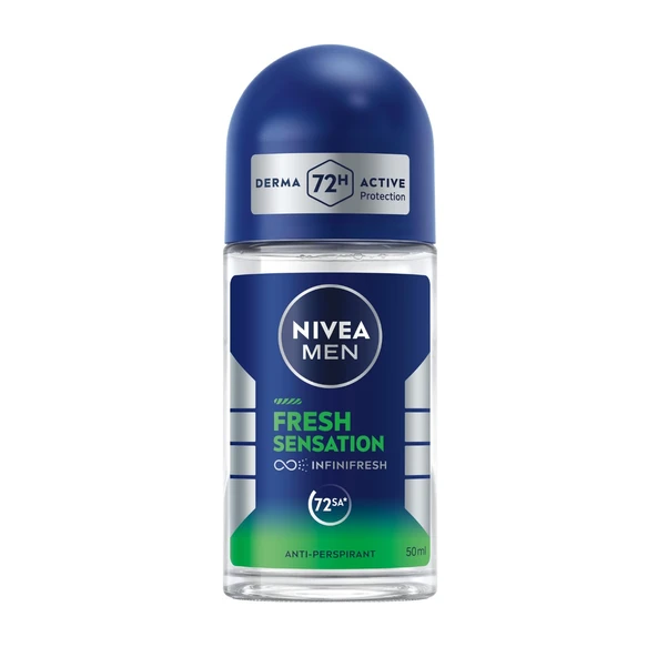 Nivea Men Fresh Sensation Erkek Roll-On Deodorant 50 ml ürün görseli 1