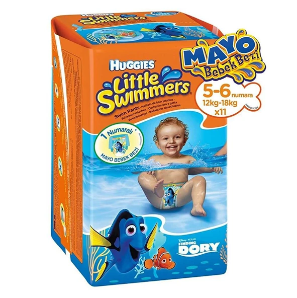 Huggies Little Swimmers Mayo Bebek Bezi M-L 12-18 kg ürün görseli 1