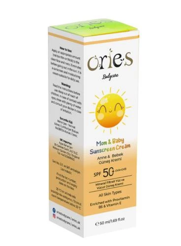 Ories Anne ve Bebek Güneş Kremi SPF50+ 50 ml ürün görseli 1
