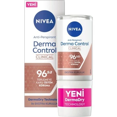 Nivea Derma Control Clinical Kadın Roll-On Deodorant 50 ml ürün görseli 1