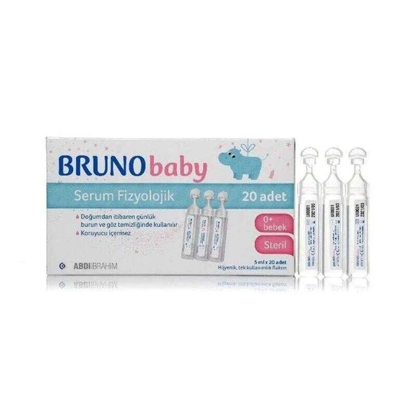 Bruno Baby Serum Fizyolojik 5 ml x 20 Flakon ürün görseli 1