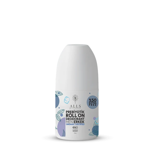 Alls Biocosmetics Organik Prebiyotik Roll-On Deodorant Erkekler İçin 75 ml ürün görseli 1
