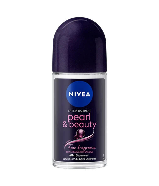 Nivea Pearl & Beauty Black Kadın Roll-On Deodorant 50 ml ürün görseli 1