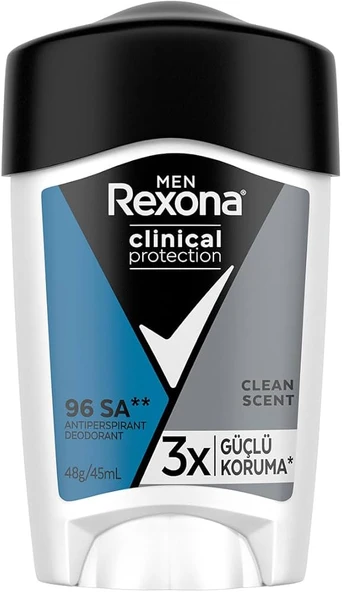 Rexona Clinical Protection Clean Scent Men 45 ml ürün görseli 1