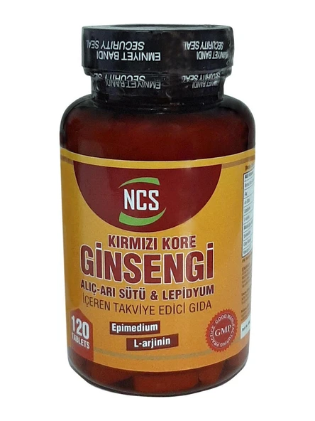 NCS Kırmızı Kore Ginsengi Alıç Arı Sütü Lepidyum 120 Tablet ürün görseli 1