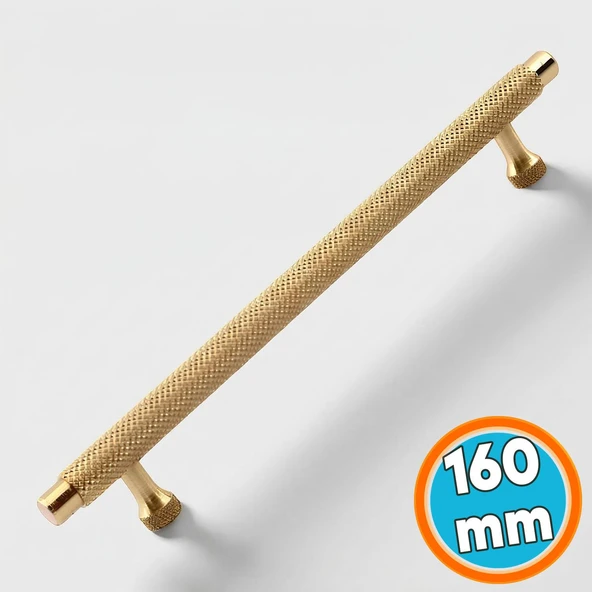 Mobilya Çekmece Mutfak Dolabı Dolap Modern Kapak Kulpları Grip Desen Gold Metal Kulp 160 mm ürün görseli 1