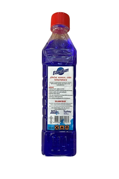 BlueSun Jel yakıt - 0,5 lt ( Şömine Mangal Soba Tutuşturucu) ürün görseli 1