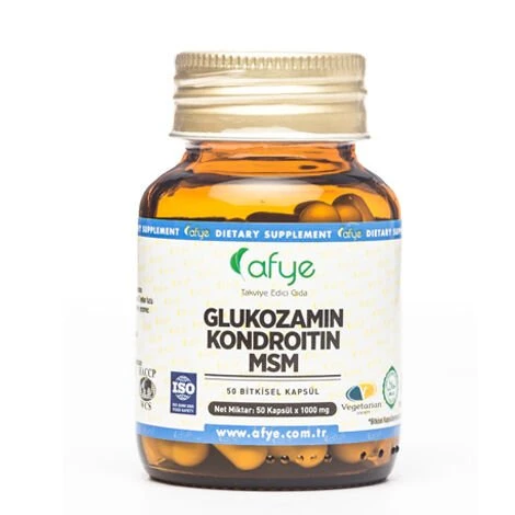 Afye Glukozamin Kondroitin MSM 1000 Mg. 50Kapsül ürün görseli 1