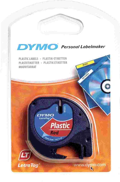 Letratag Plastik Şerit 12 Mm X 4 Metre Kırmızı ürün görseli 1
