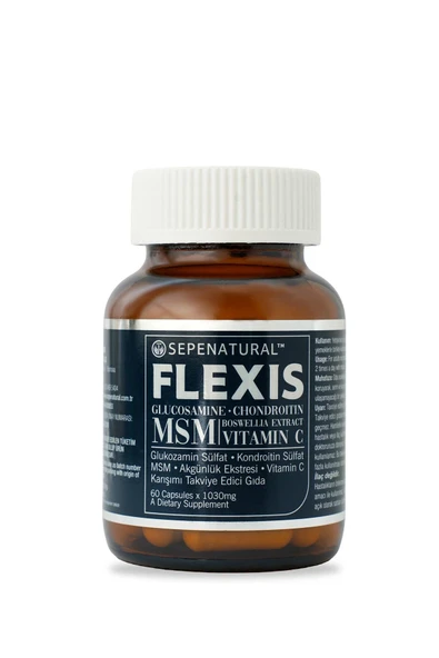Flexis Glukozamin Kondroitin MSM Boswellia Akgünlük Vitamin C Kompleks 60 Kapsül 1030 Mg. ürün görseli 1
