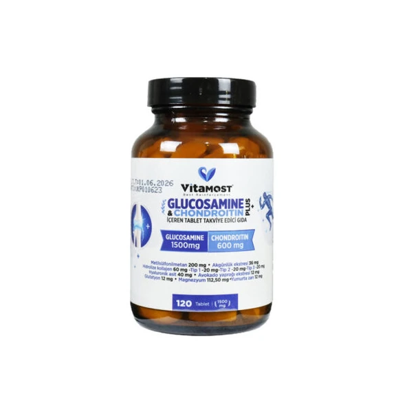 Vitamost Glucosamine Chondroitin Plus 1500 Mg. 120 Tablet ürün görseli 1