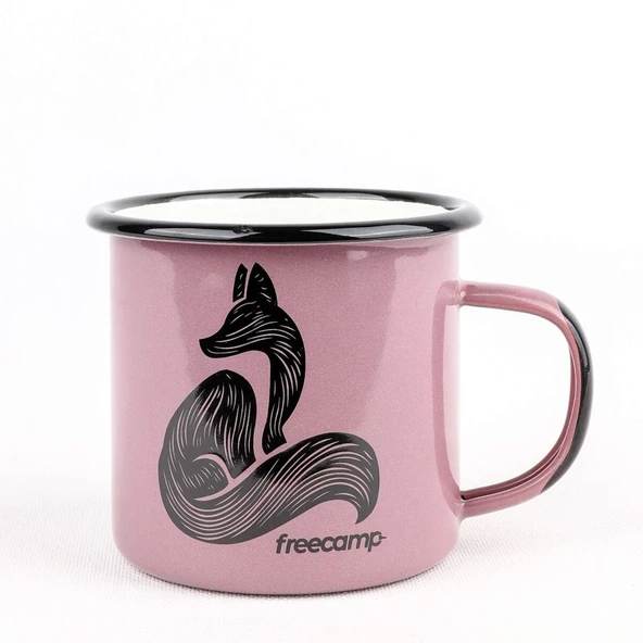 FreeCamp Campers Emaye Mug 350ml-LİLA ürün görseli 1