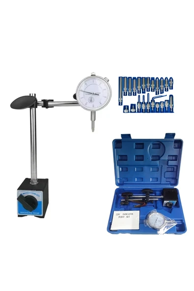 Dorf Tools 22 Parça Manyetik Komparatör Saati Çantalı - Resim 2