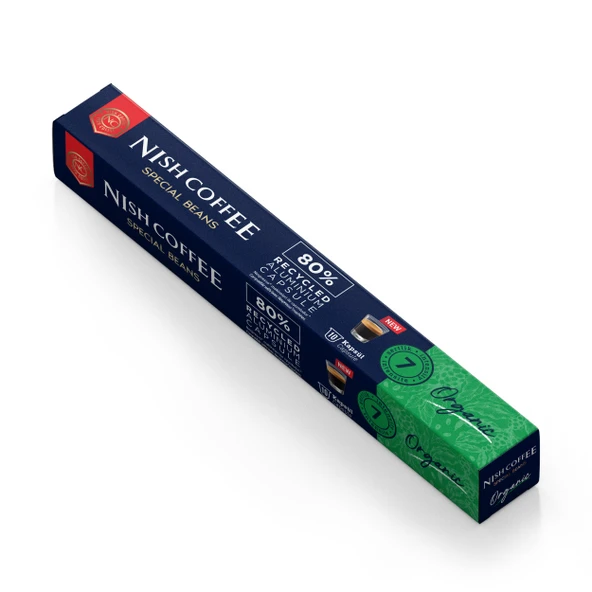 Nish Coffee Kapsül Kahve 8 Organic (Nespresso Uyumlu)-10 Adet ürün görseli 1