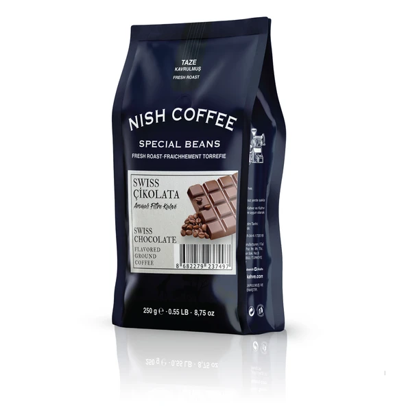 Nish Swiss Çikolata Aromalı Filtre Kahve 250 gr ürün görseli 1