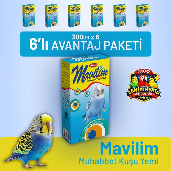 Mavilim Muhabbet Kuşu Yemi - 6 Adet ürün görseli 1