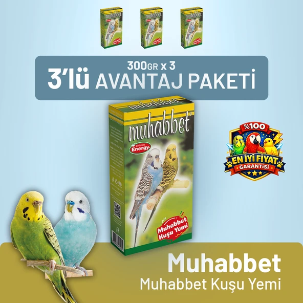 Muhabbet Muhabbet Kuşu Yemi - 3 Adet ürün görseli 1