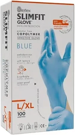 ŞeyliŞeyler Reflex Slimfit Sensitive Mavi Eldiven L-xl 100 Lü 1 Kutu ürün görseli 1