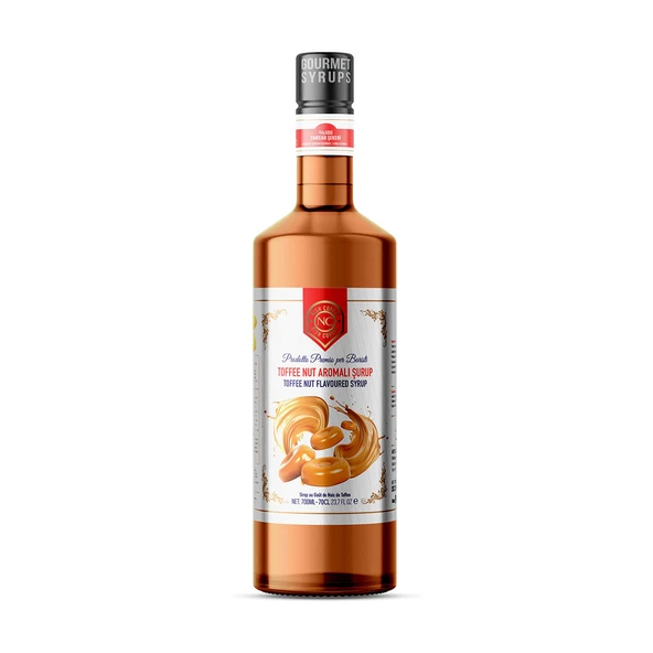 Nish Toffee Nut Aromalı Şurup 700 ML - Pet Şişe ürün görseli 1