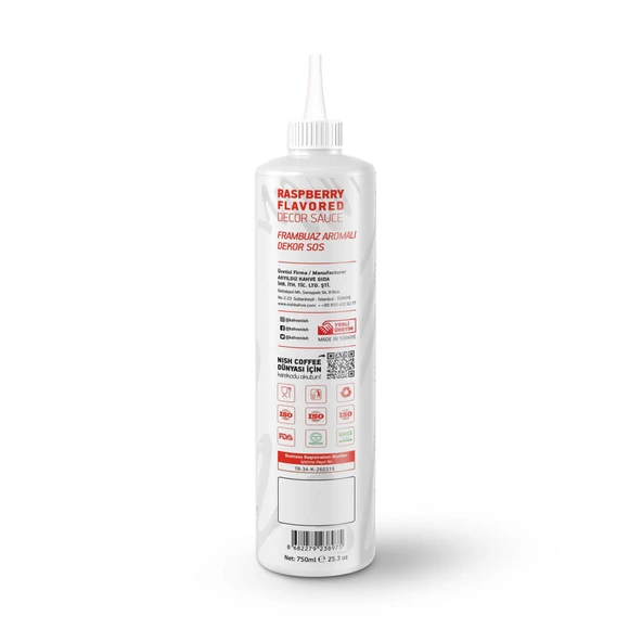 Nish Frambuaz Aromalı Dekor Sos 750 Gr - Resim 2