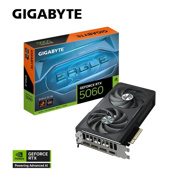 GIGABYTE 5060 EAGLE OC GV-N5060EAGLE OC-8GD 8GB GDDR7 128Bit ürün görseli 1