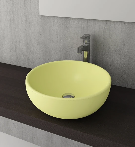 Bocchi Venezia Çanak Lavabo 45 Cm Mat Sarı ürün görseli 1