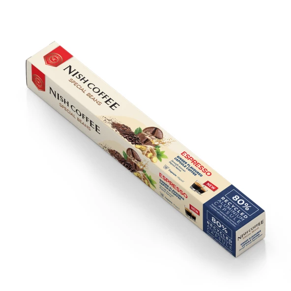 Nish Coffee Zencefil Aromalı Kapsül Kahve - 10 Adet ürün görseli 1